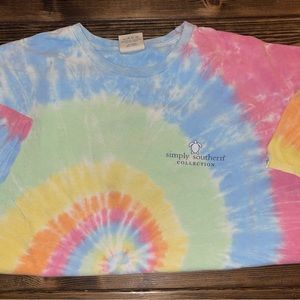 SS tie die Simply Southern Tshirt